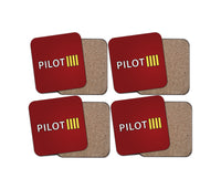 Thumbnail for Pilot & Stripes (4 Lines) Designed Coasters