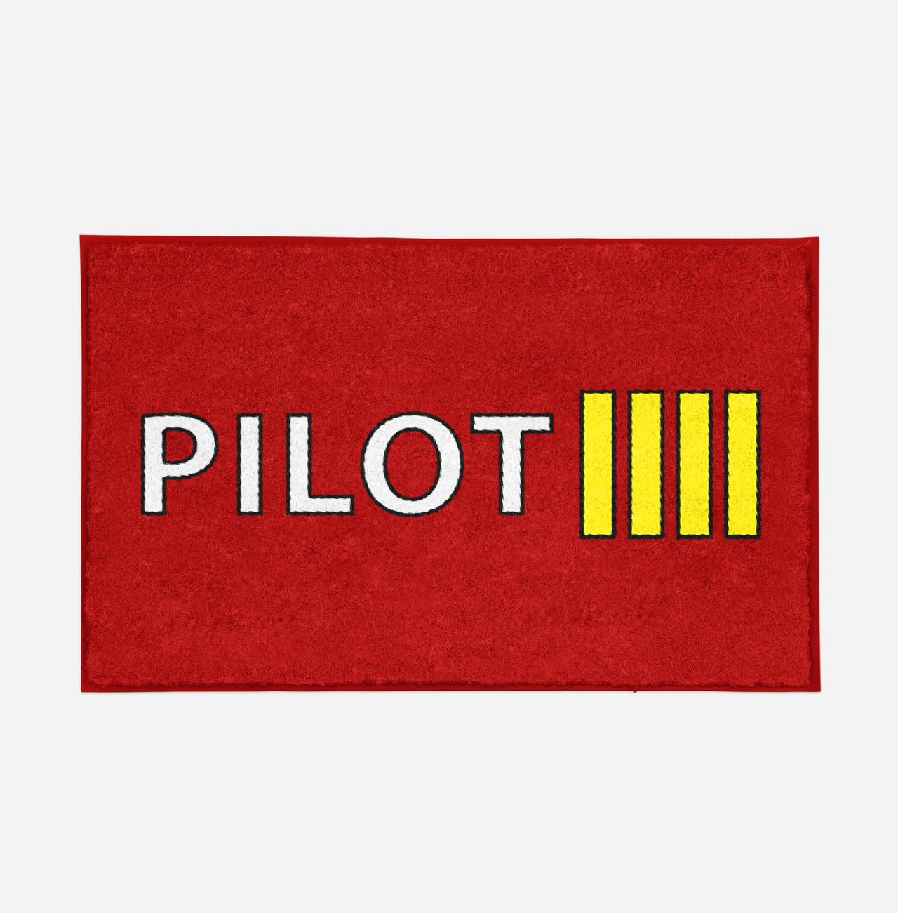 Pilot & Stripes (4 Lines) Designed Door Mats