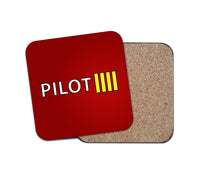 Thumbnail for Pilot & Stripes (4 Lines) Designed Coasters