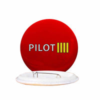 Thumbnail for Pilot & Stripes (4 Lines) Designed Pins
