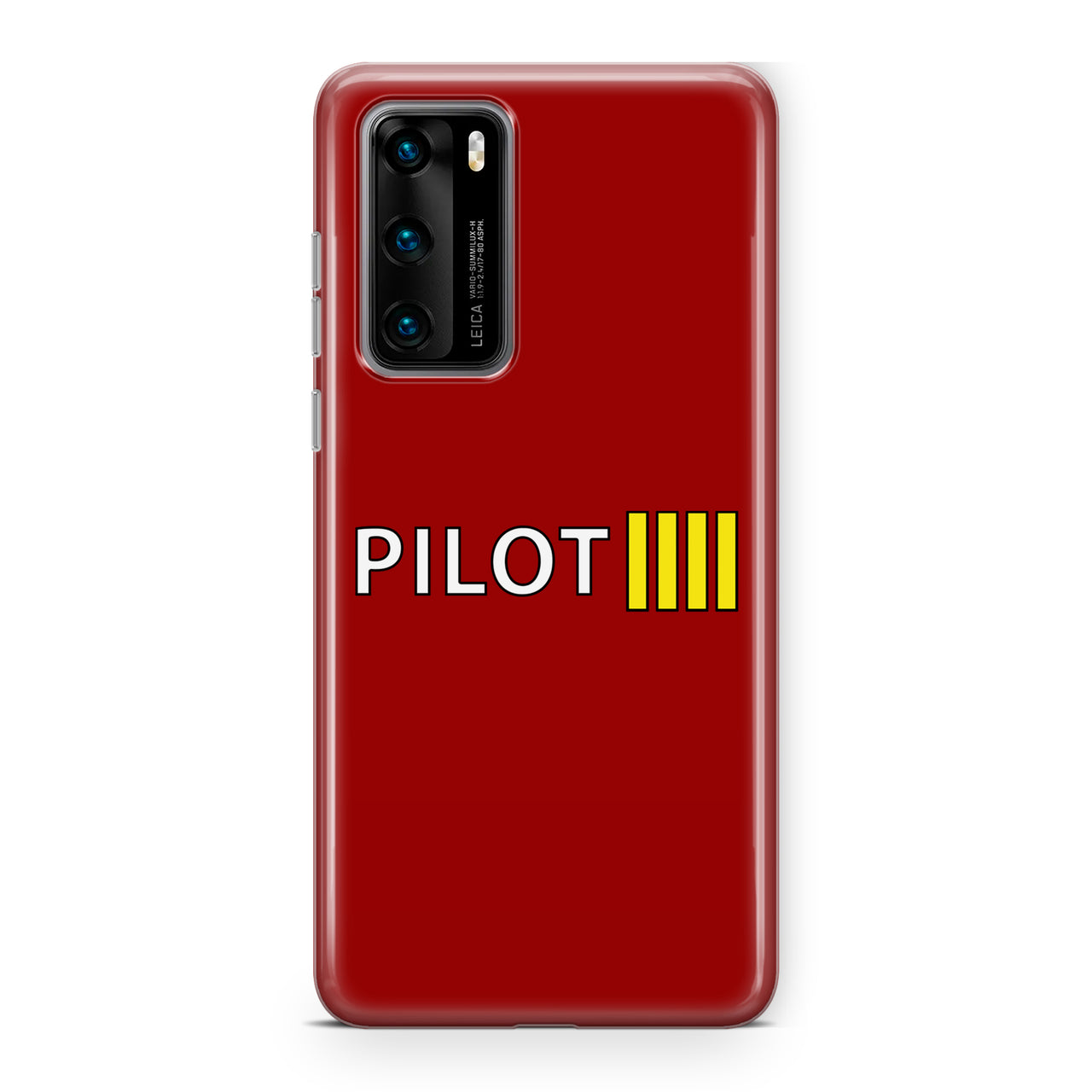 Pilot & Stripes (4 Lines) Designed Huawei Cases