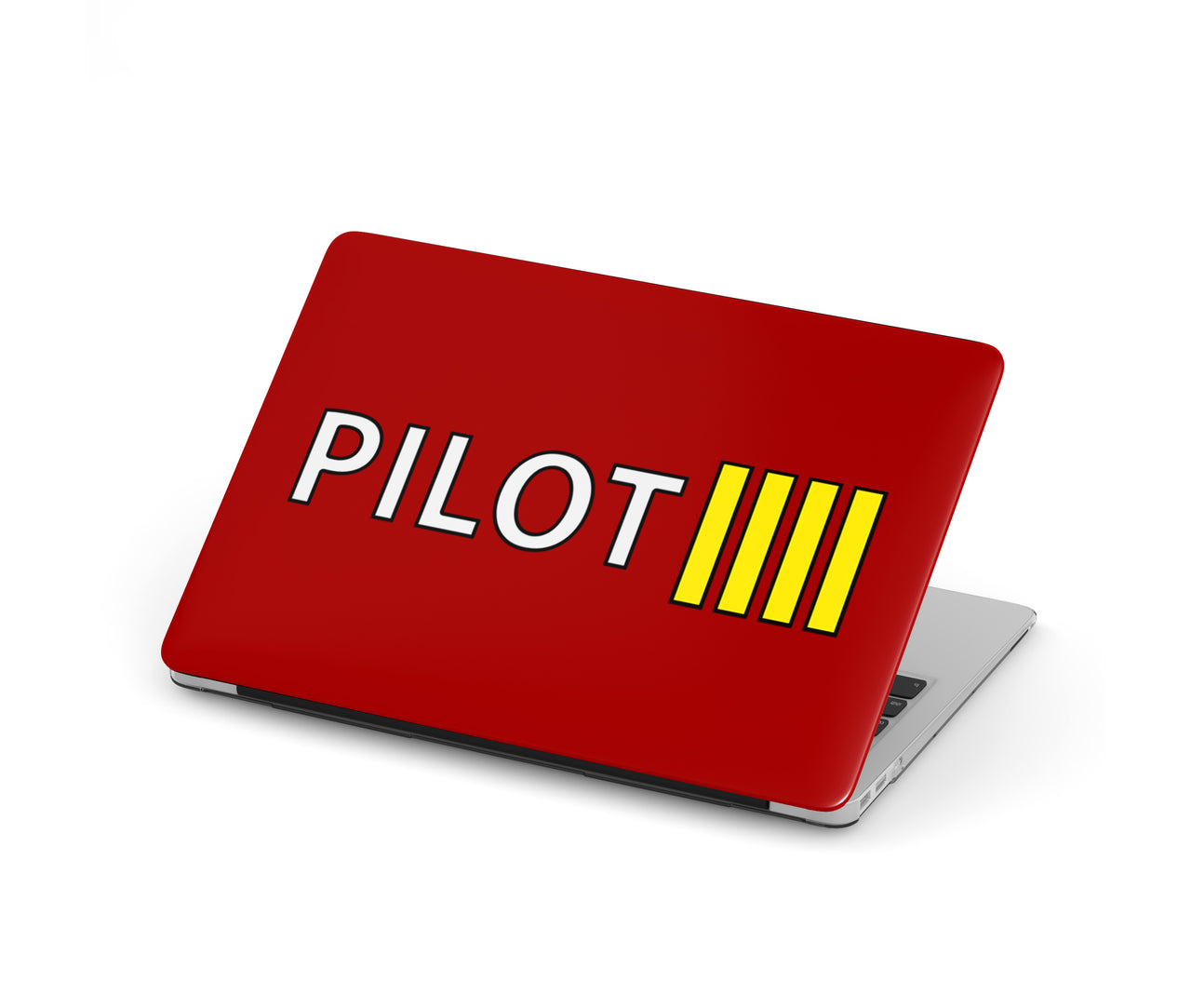 Pilot & Stripes (4 Lines) Designed Macbook Cases