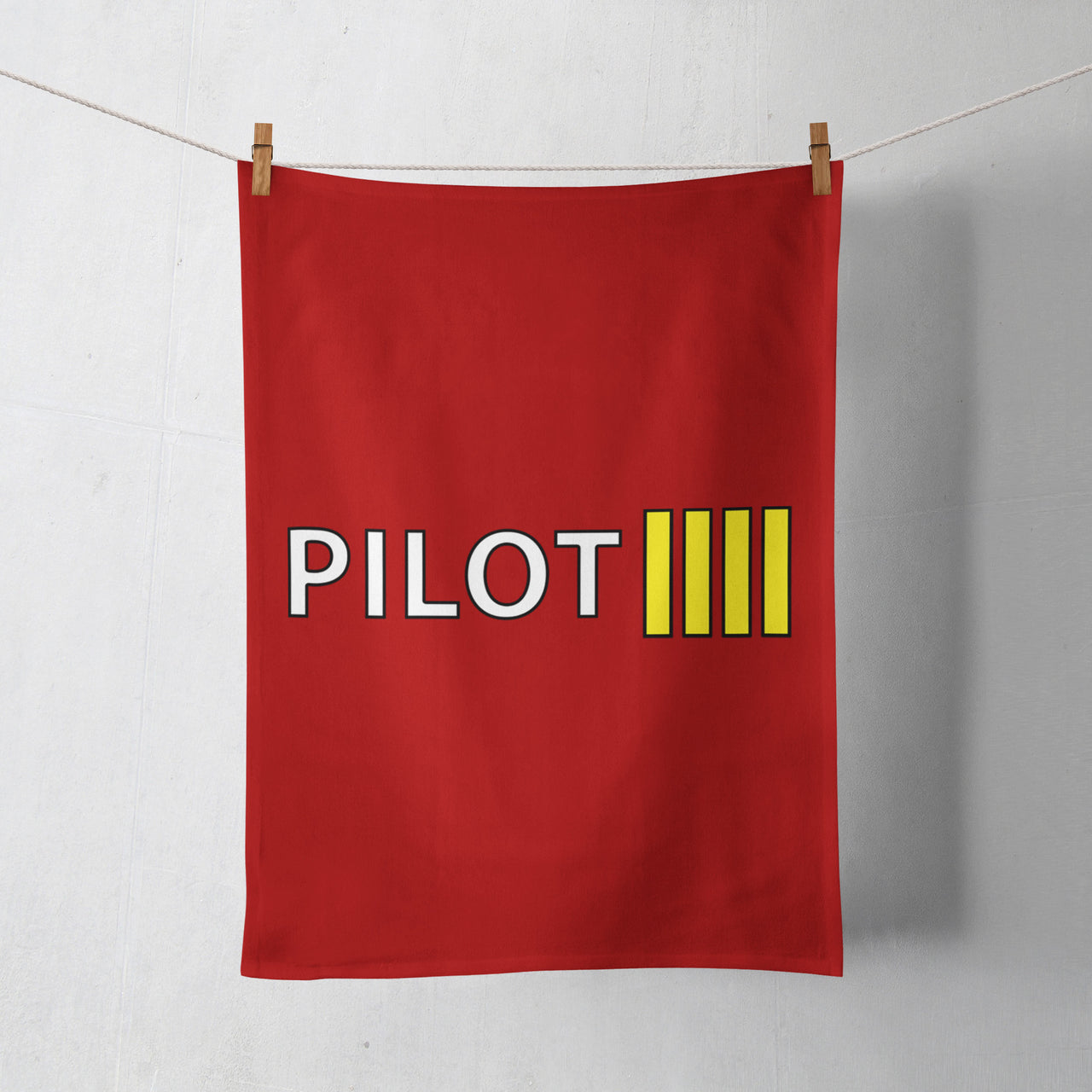 Pilot & Stripes (4 Lines) Designed Towels