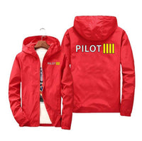 Thumbnail for Pilot & Stripes (4 Lines) Designed Windbreaker Jackets