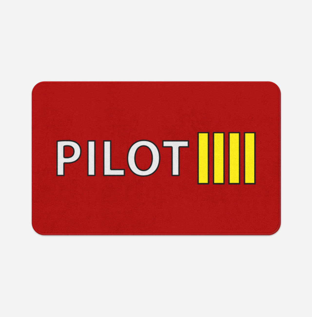 Pilot & Stripes (4 Lines) Designed Bath Mats