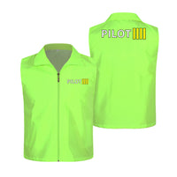 Thumbnail for Pilot & Stripes (4 Lines) Designed Thin Style Vests