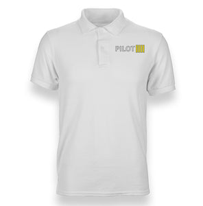 Pilot & Stripes (4 Lines) Designed Polo T-Shirts