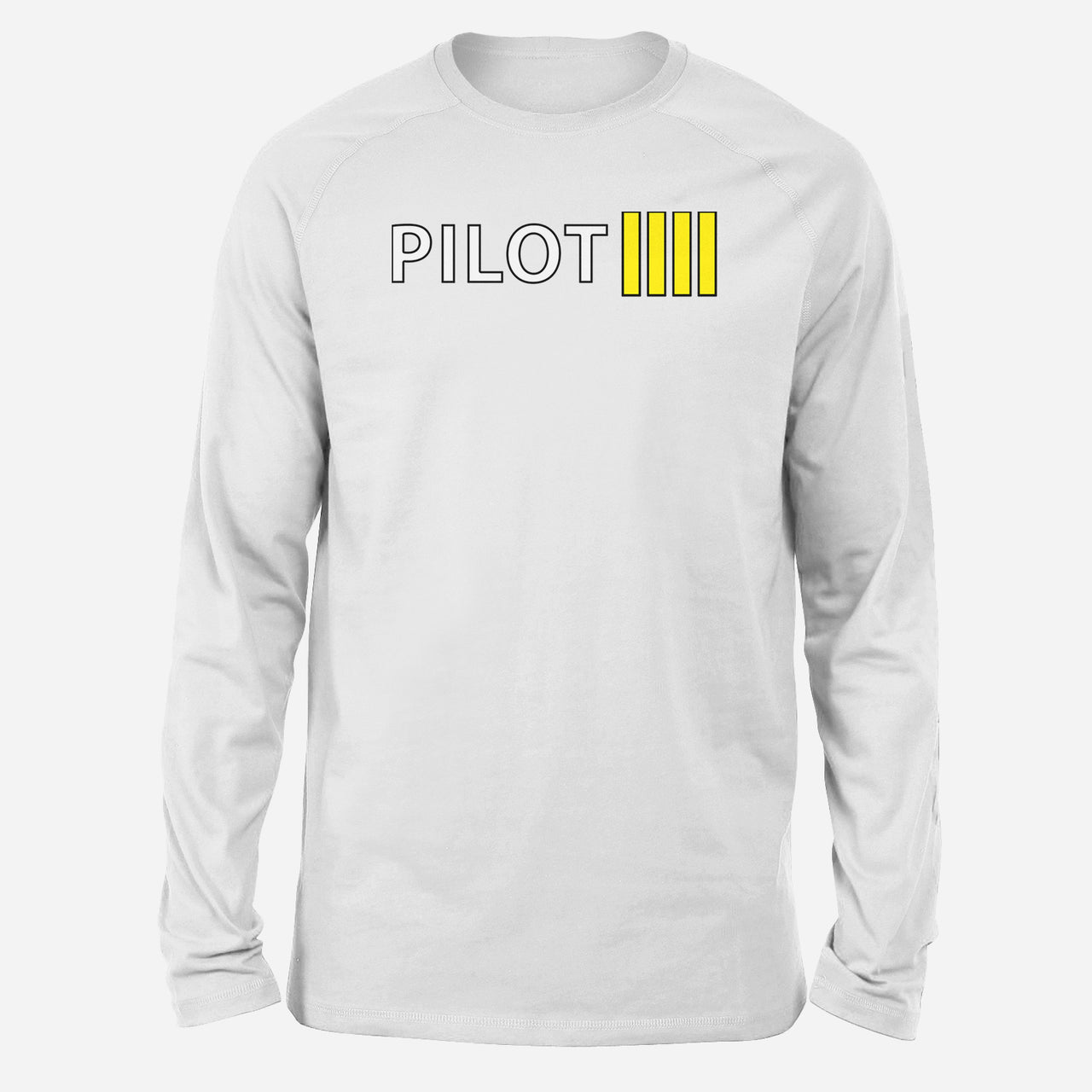 Pilot & Stripes (4 Lines) Designed Long-Sleeve T-Shirts
