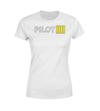 Thumbnail for Pilot & Stripes (4 Lines) Designed Women T-Shirts
