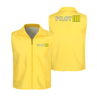 Thumbnail for Pilot & Stripes (4 Lines) Designed Thin Style Vests