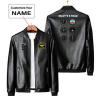 Thumbnail for Pilot's 6 Pack Designed PU Leather Jackets