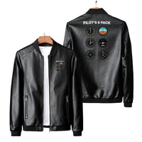 Thumbnail for Pilot's 6 Pack Designed PU Leather Jackets