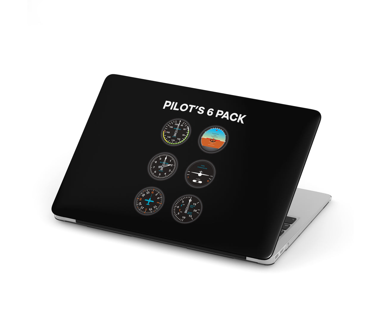 Pilot's 6 Pack Designed Macbook Cases