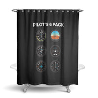 Thumbnail for Pilot's 6 Pack Designed Shower Curtains