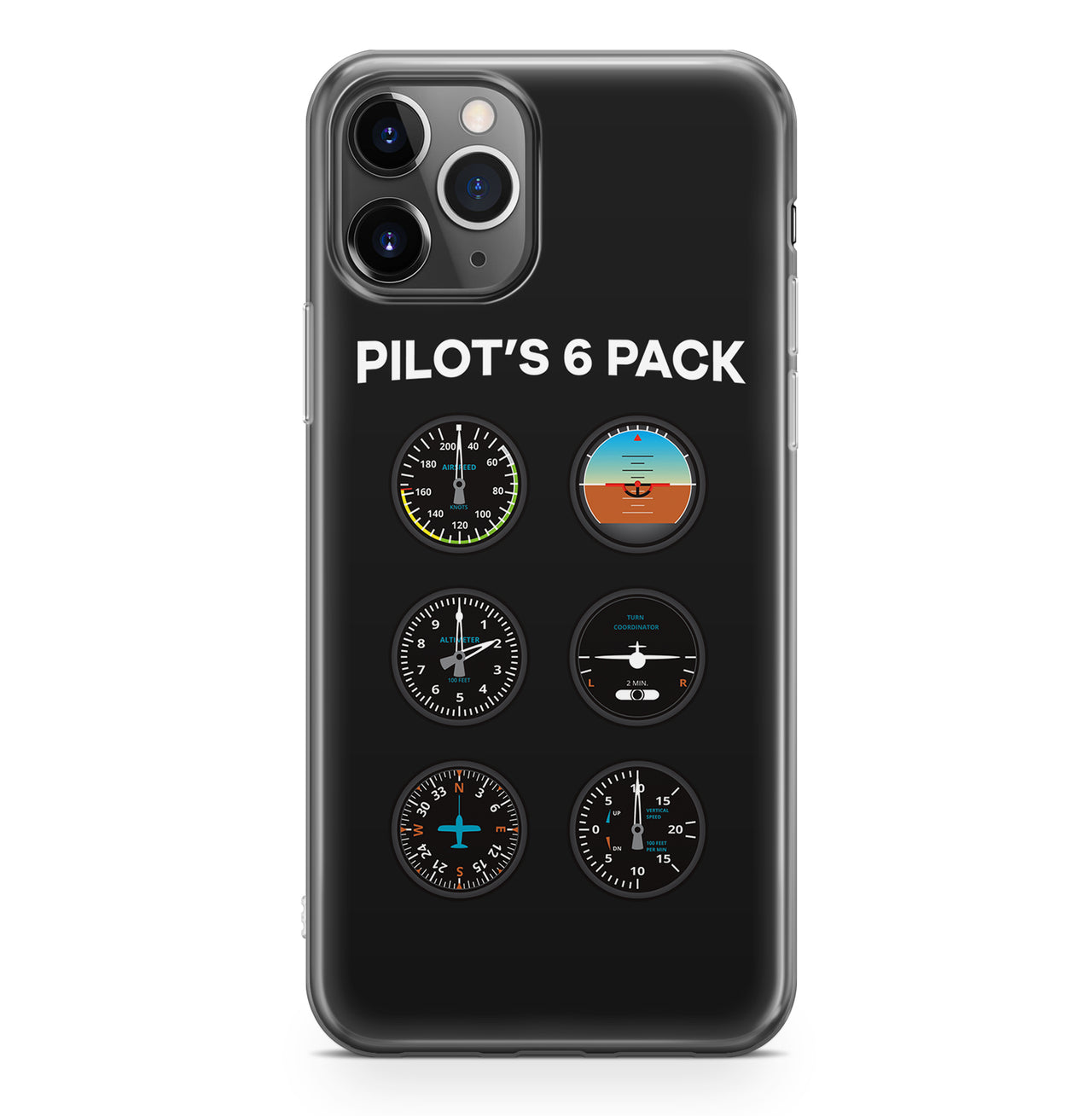 Pilot's 6 Pack Designed iPhone Cases