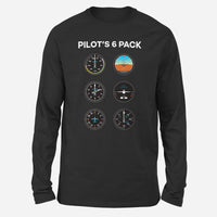 Thumbnail for Pilot's 6 Pack Designed Long-Sleeve T-Shirts