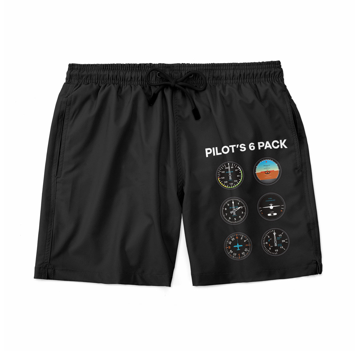 Pilot's 6 Pack Designed Swim Trunks & Shorts