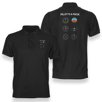 Thumbnail for Pilot's 6 Pack Designed Double Side Polo T-Shirts