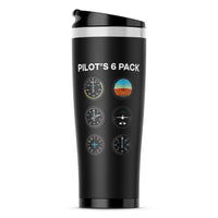 Thumbnail for Pilot's 6 Pack Designed Travel Mugs