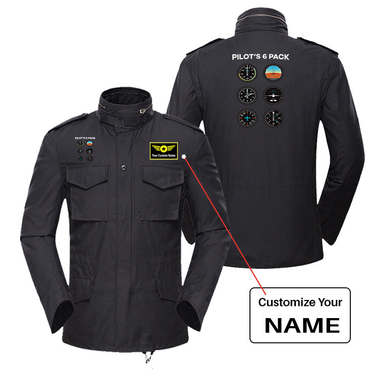 Pilot's 6 Pack Designed Military Coats