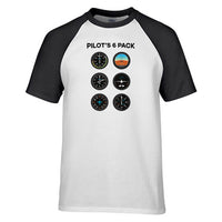Thumbnail for Pilot's 6 Pack Designed Raglan T-Shirts