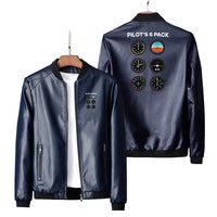 Thumbnail for Pilot's 6 Pack Designed PU Leather Jackets