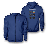 Thumbnail for Pilot's 6 Pack Designed Zipped Hoodies