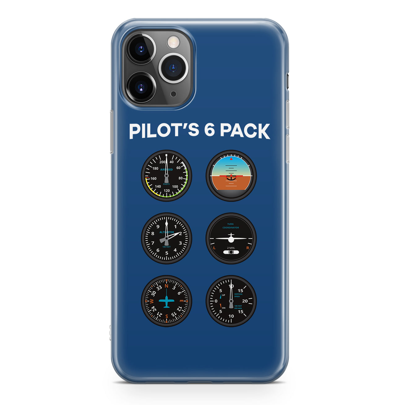 Pilot's 6 Pack Designed iPhone Cases