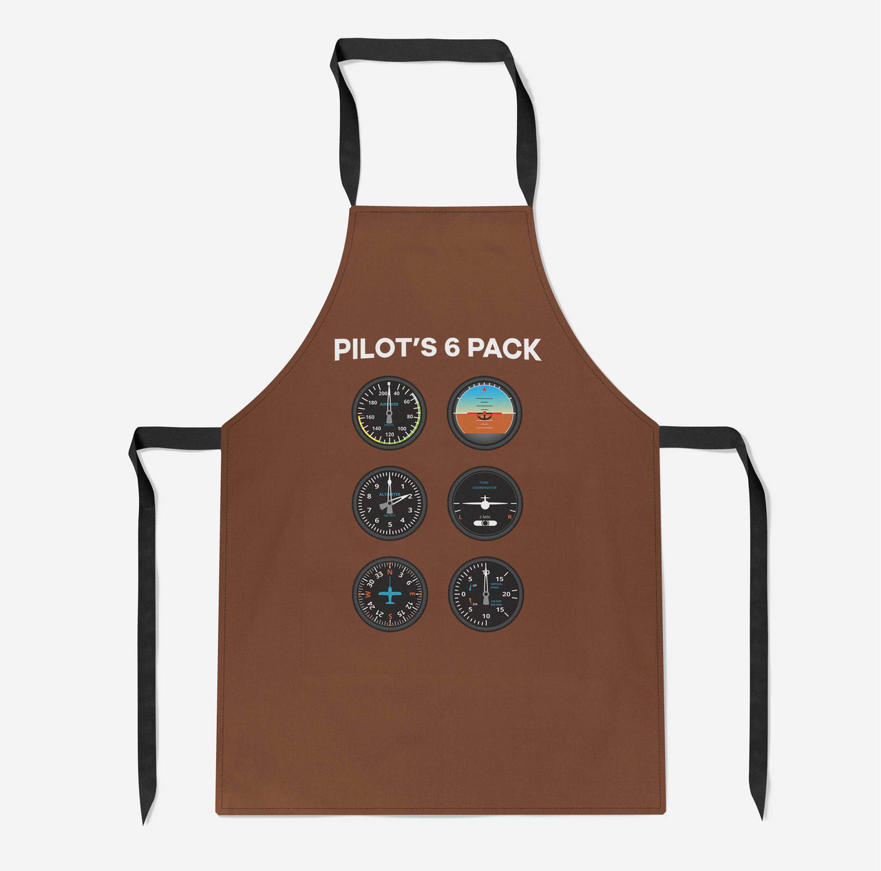 Pilot's 6 Pack Designed Kitchen Aprons