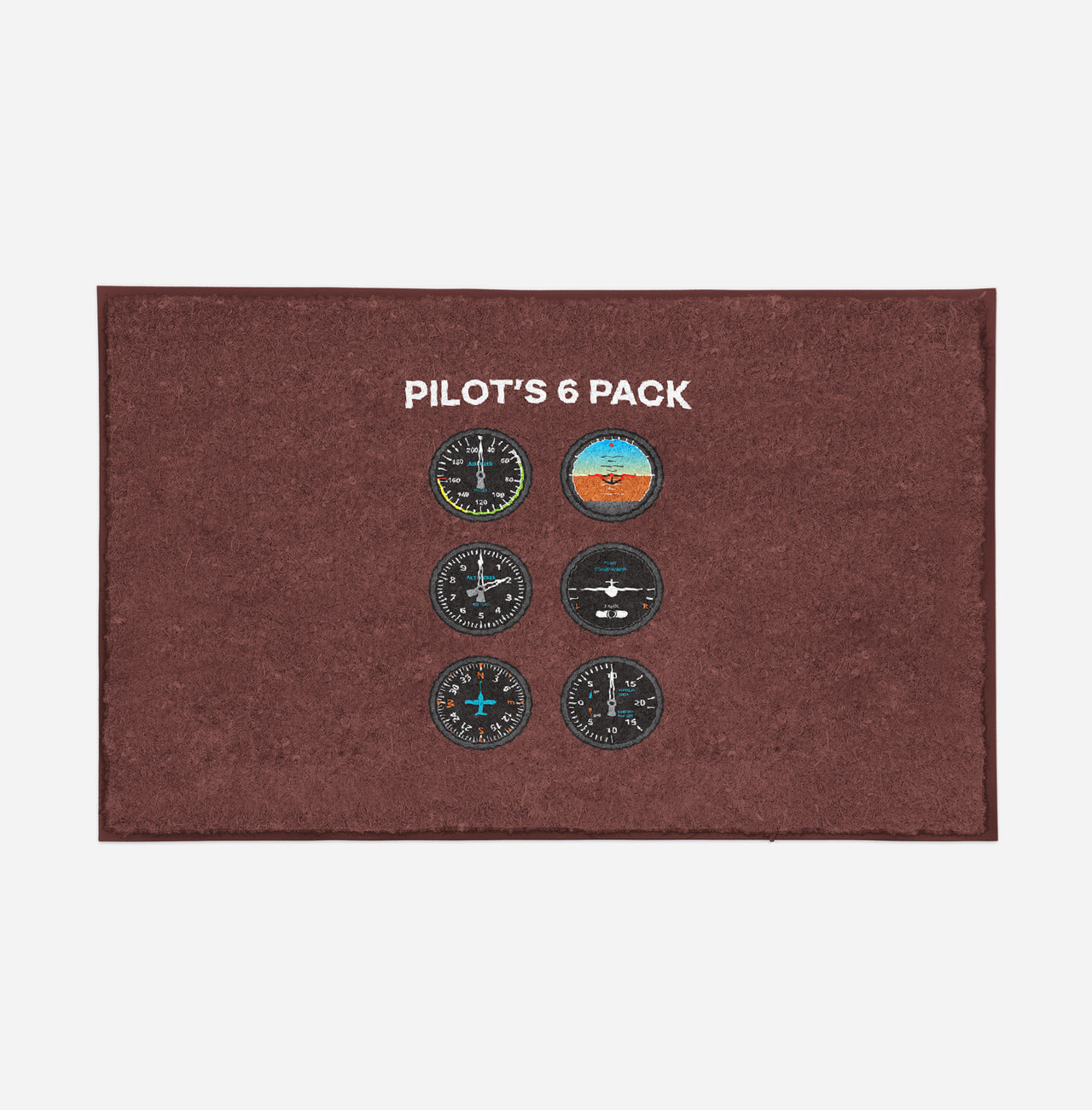 Pilot's 6 Pack Designed Door Mats