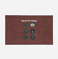 Thumbnail for Pilot's 6 Pack Designed Door Mats
