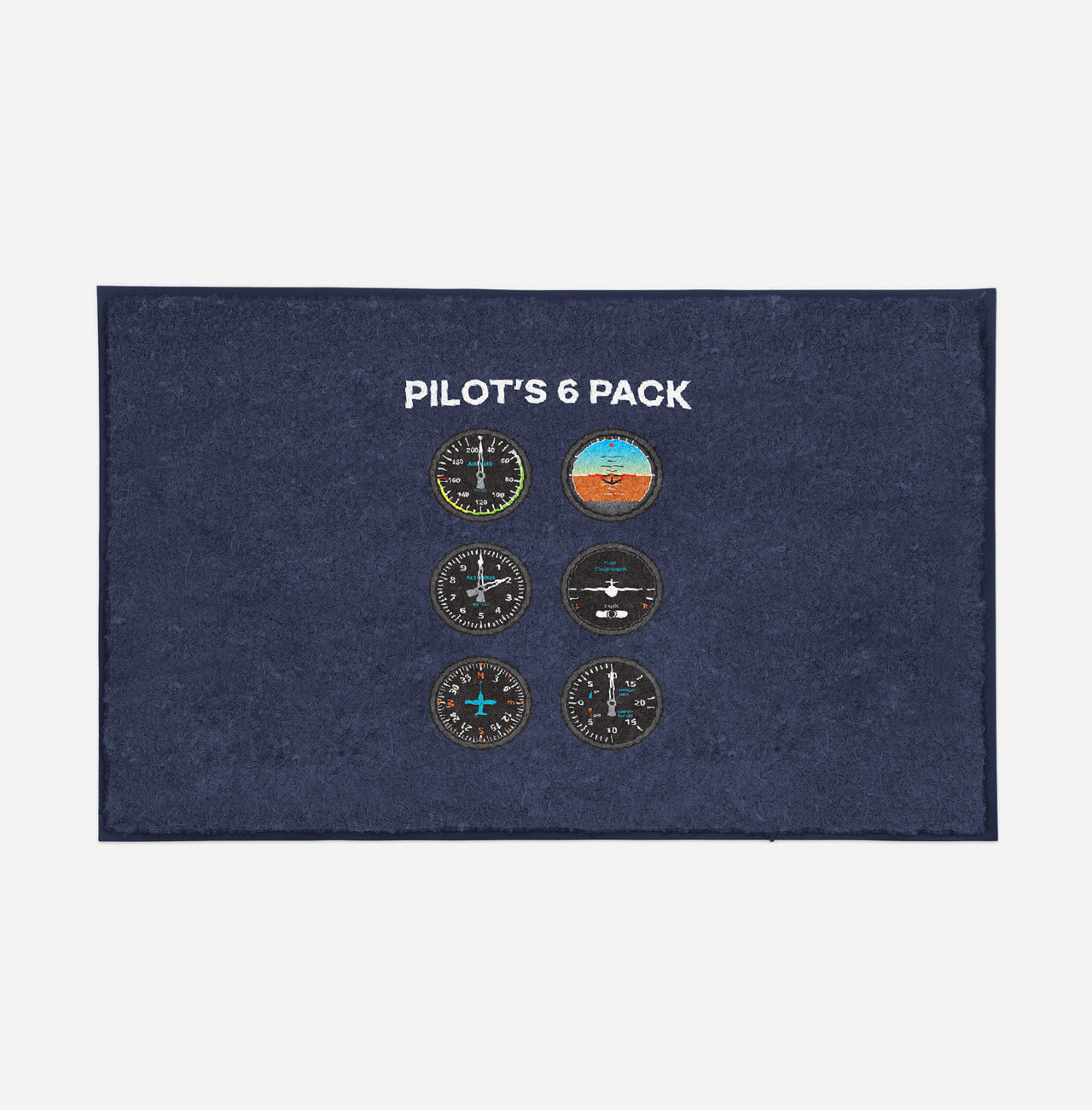 Pilot's 6 Pack Designed Door Mats