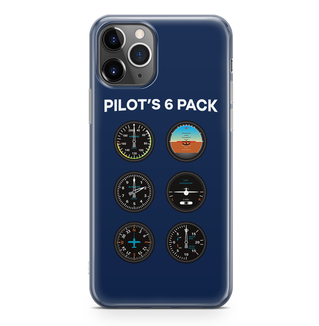 Pilot's 6 Pack Designed iPhone Cases