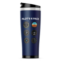 Thumbnail for Pilot's 6 Pack Designed Travel Mugs