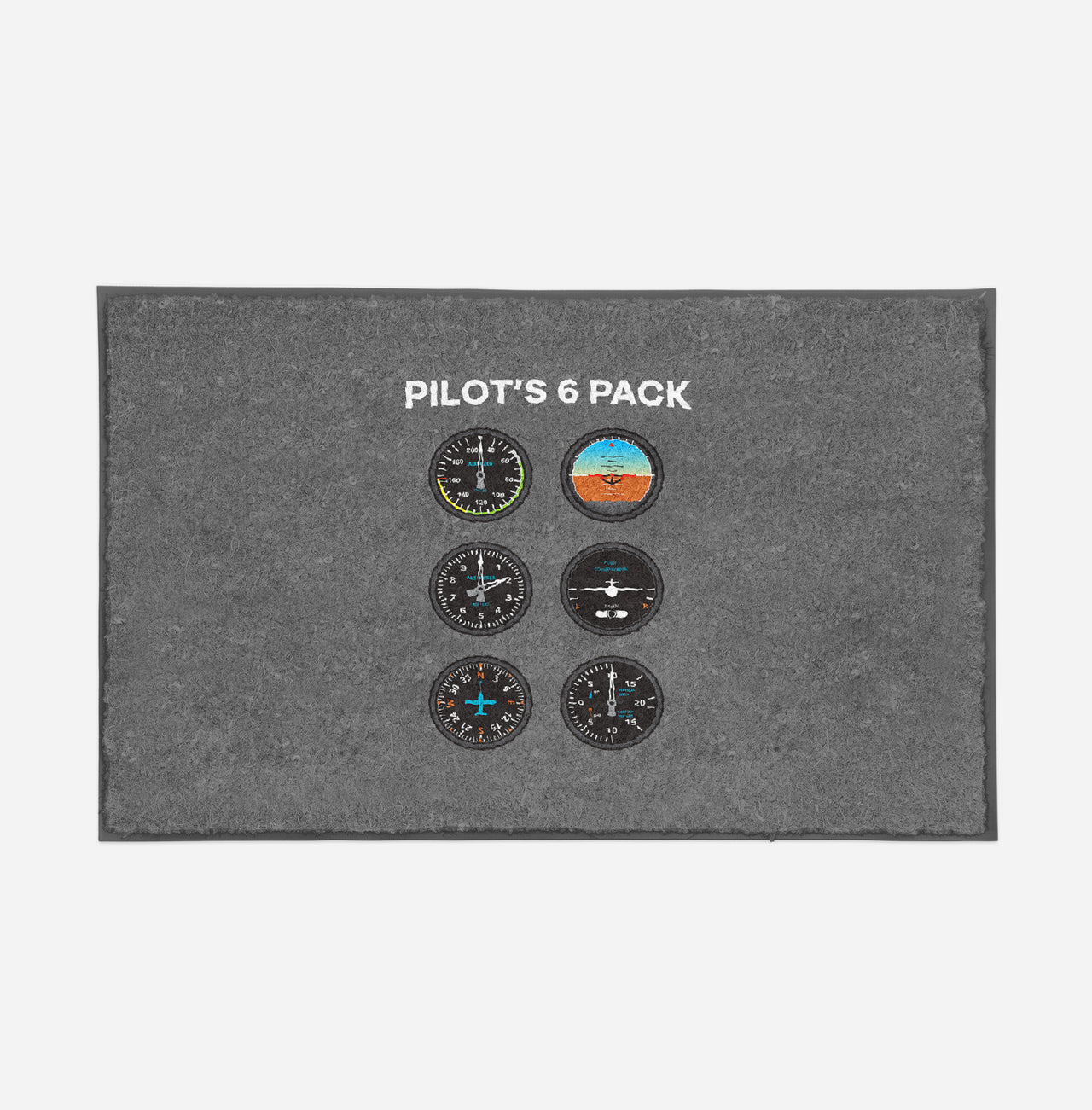 Pilot's 6 Pack Designed Door Mats