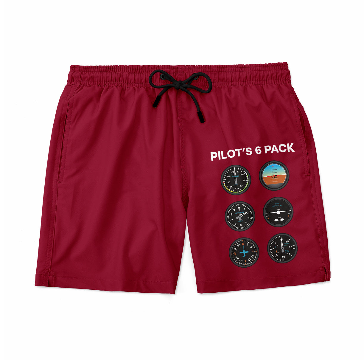Pilot's 6 Pack Designed Swim Trunks & Shorts