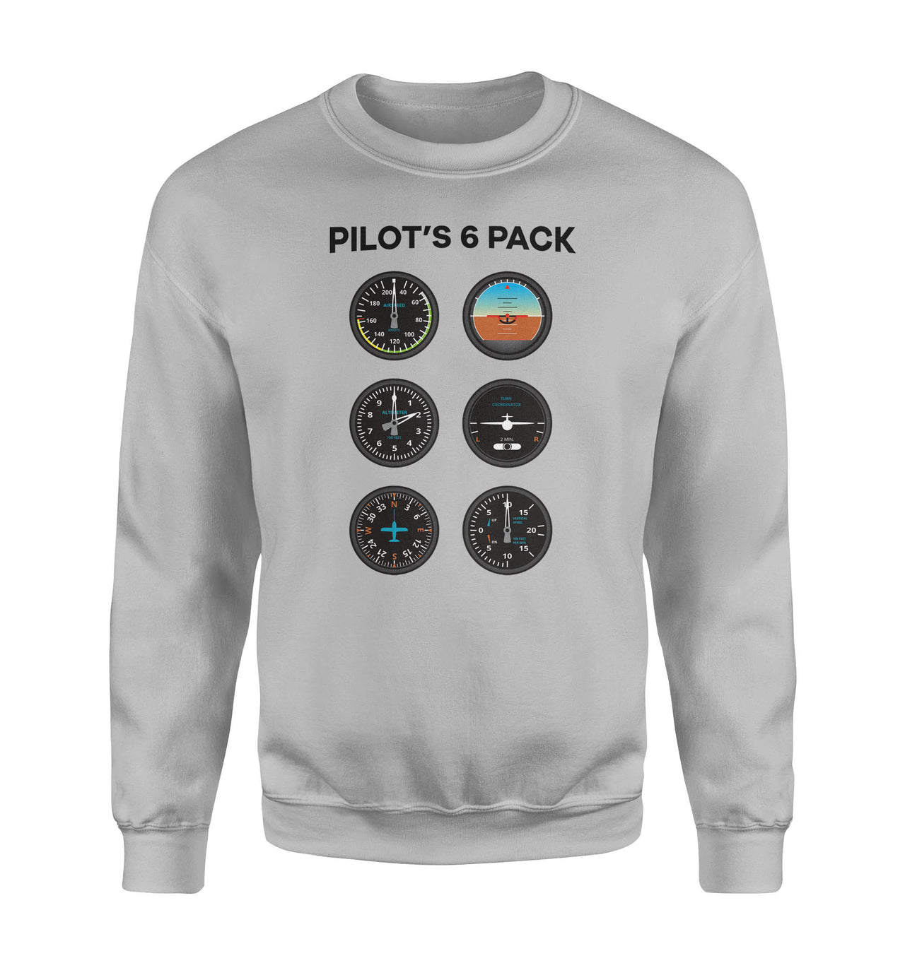 Pilot's 6 Pack Designed Sweatshirts