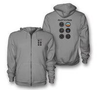 Thumbnail for Pilot's 6 Pack Designed Zipped Hoodies