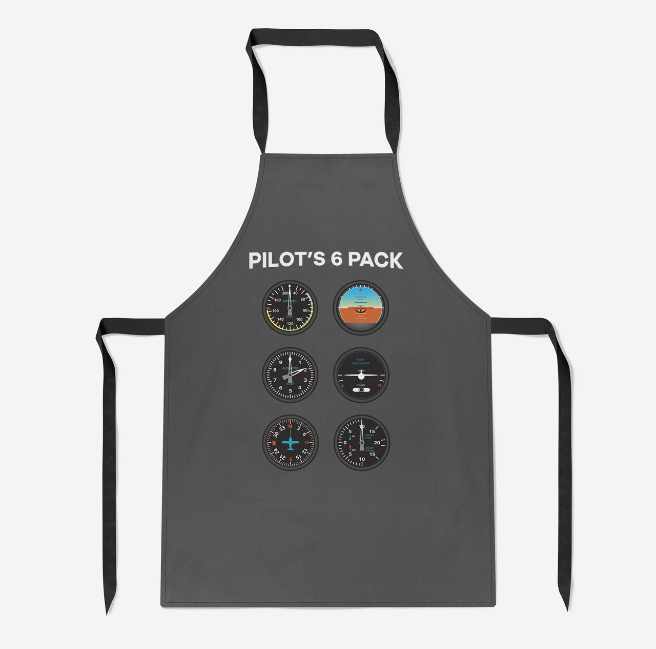 Pilot's 6 Pack Designed Kitchen Aprons