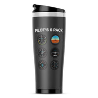 Thumbnail for Pilot's 6 Pack Designed Travel Mugs