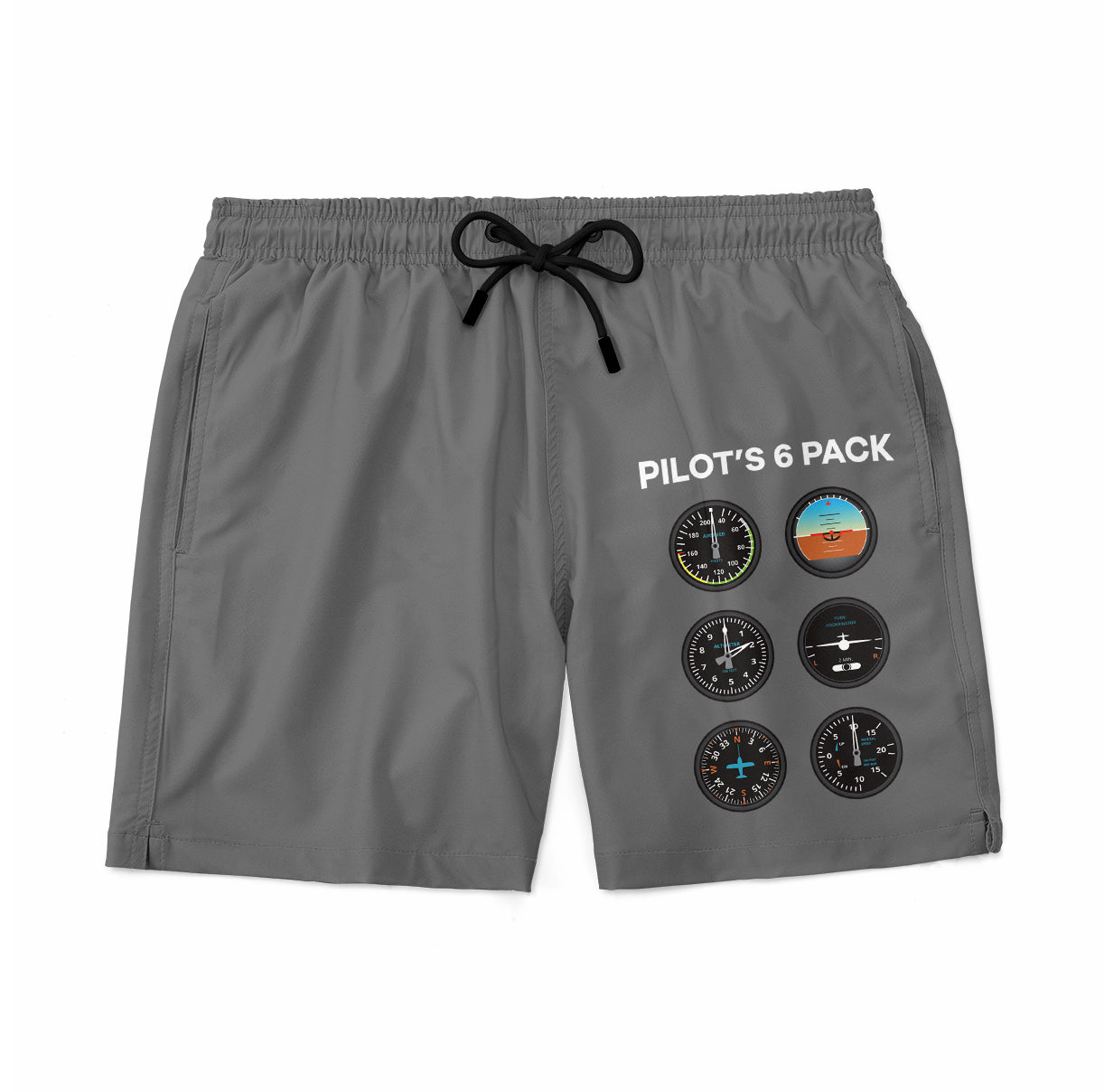Pilot's 6 Pack Designed Swim Trunks & Shorts