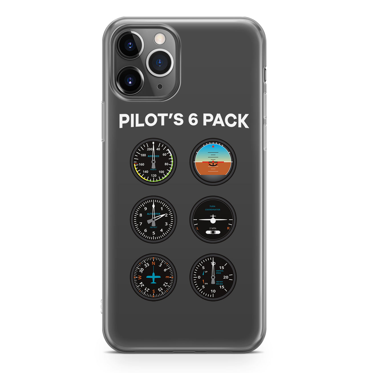 Pilot's 6 Pack Designed iPhone Cases