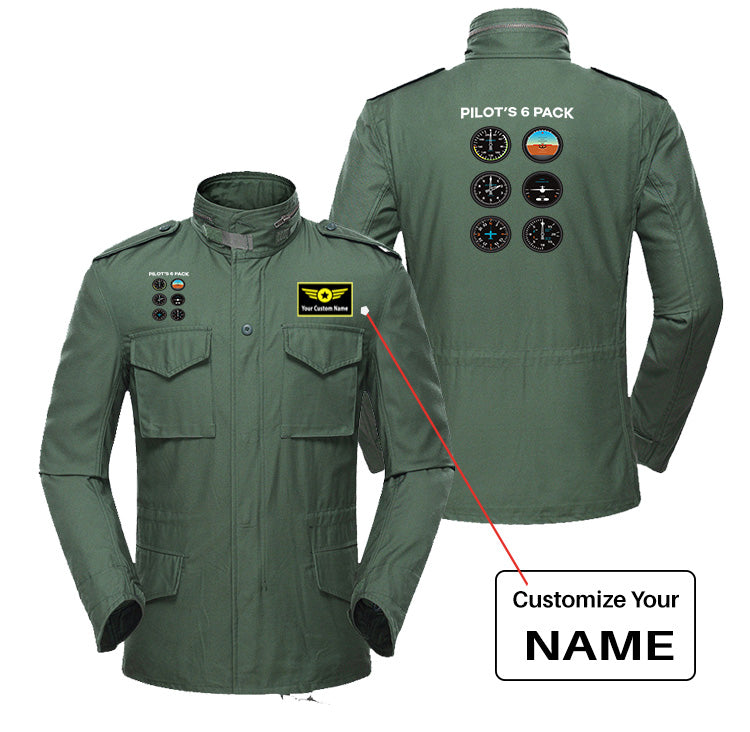 Pilot's 6 Pack Designed Military Coats