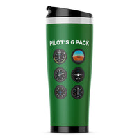 Thumbnail for Pilot's 6 Pack Designed Travel Mugs