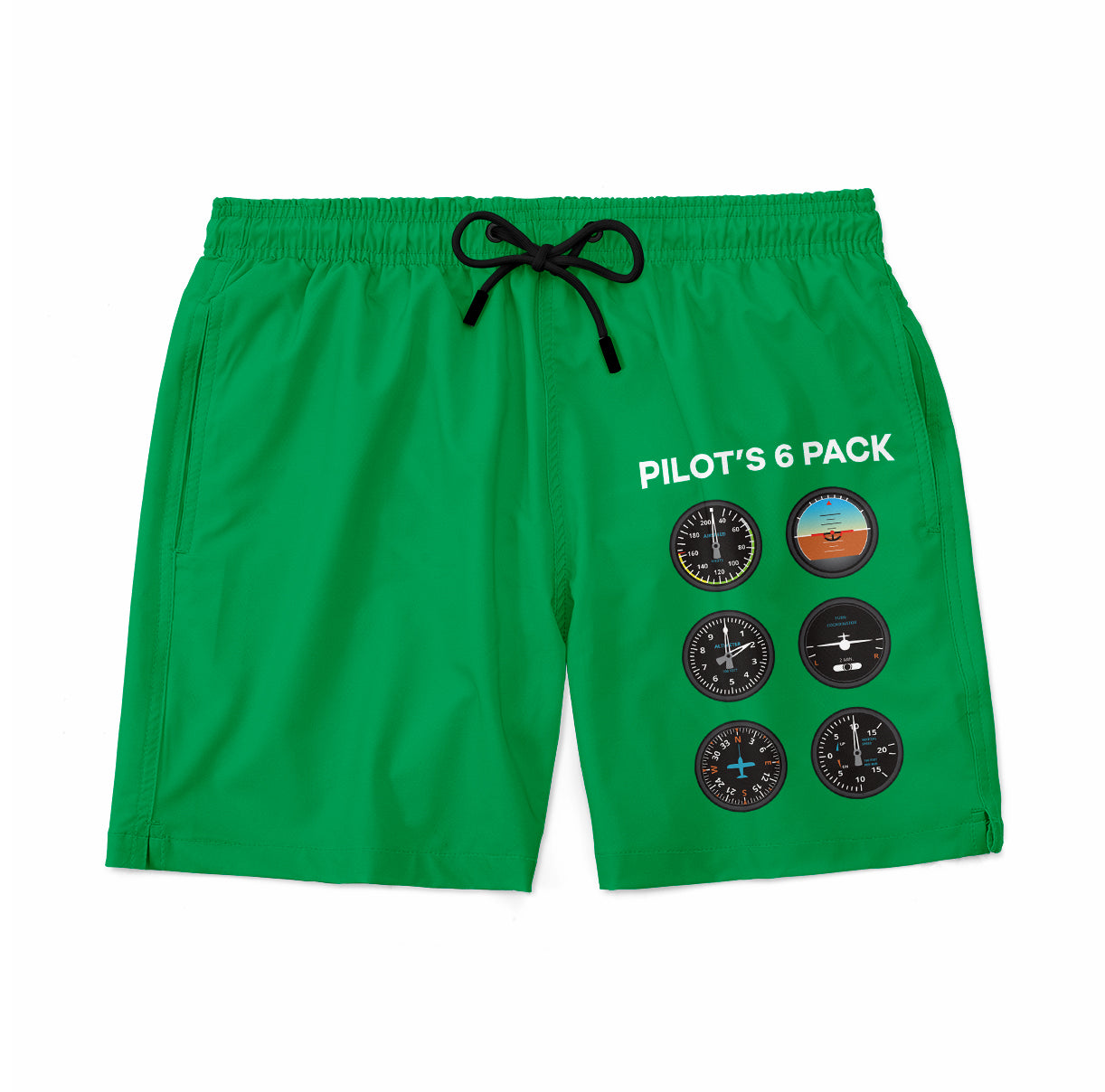 Pilot's 6 Pack Designed Swim Trunks & Shorts