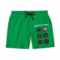 Thumbnail for Pilot's 6 Pack Designed Swim Trunks & Shorts