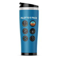 Thumbnail for Pilot's 6 Pack Designed Travel Mugs