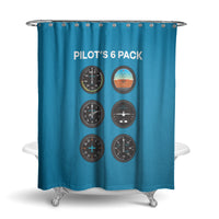 Thumbnail for Pilot's 6 Pack Designed Shower Curtains