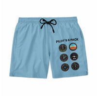 Thumbnail for Pilot's 6 Pack Designed Swim Trunks & Shorts