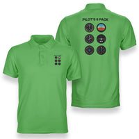 Thumbnail for Pilot's 6 Pack Designed Double Side Polo T-Shirts